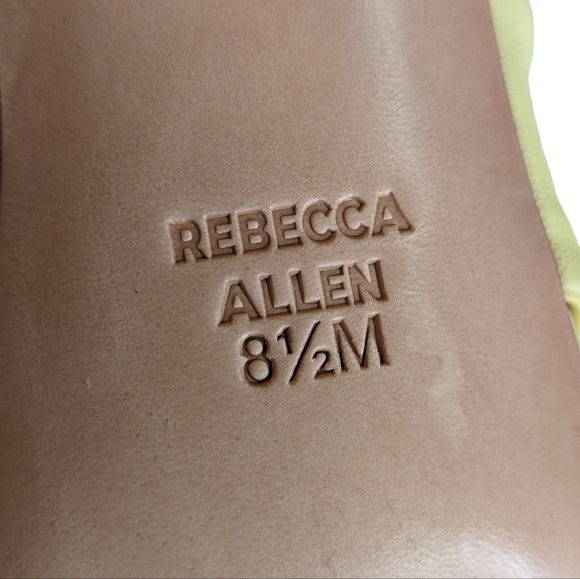 Rebecca Allen The Twist, Citrine Leather ... Size 8.5 - Picture 10 of 10
